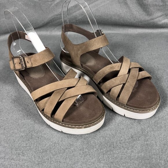 Timberland Safari Dawn platform strappy sandal tan 6.5 - Picture 1 of 7